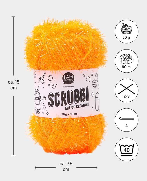 Actual product image I Am Creative Scrubbi dishwashing sponge yarn (106 m)