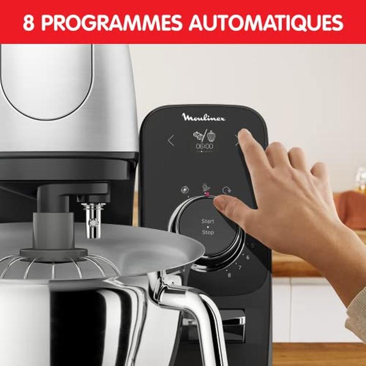 Actual product image Moulinex Automatic Program Kitchen Machine with Free App Coaching and Silent Operation