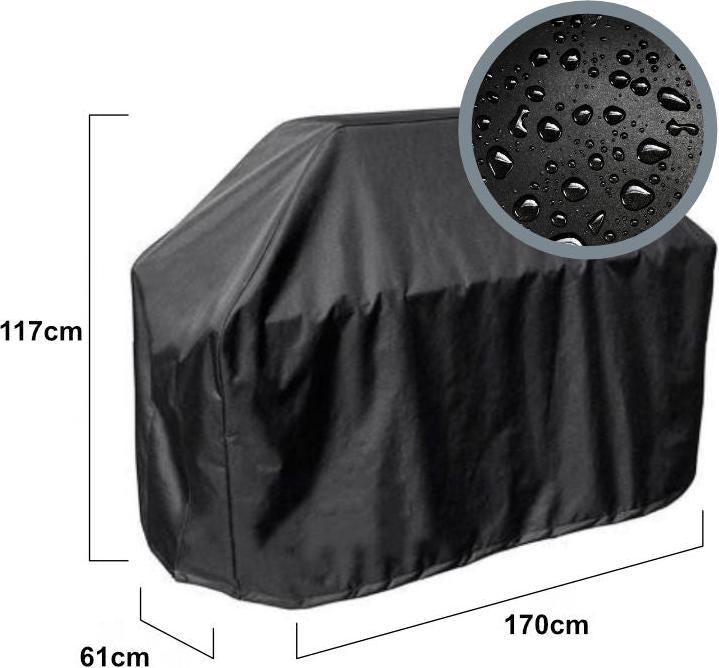 Produktbild Hermex Grillabdeckung Abdeckhaube BBQ Grillhaube Grillschutz Schutzabdeckung