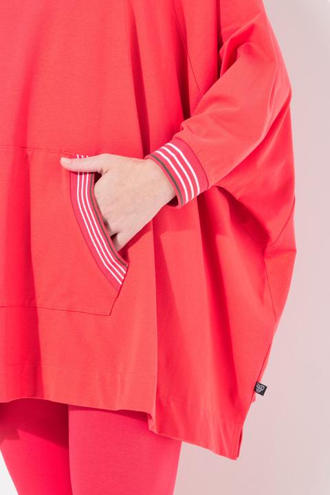 Produktbild Ulla Popken Loungwear-Poncho, oversized, Kapuze, Langarm (50, 52, 54, 56)