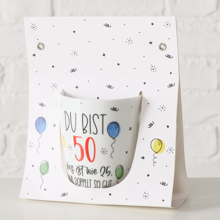 Produktbild Magni Becher Geburtstag 50 mit Spruch 330ml (330 ml)