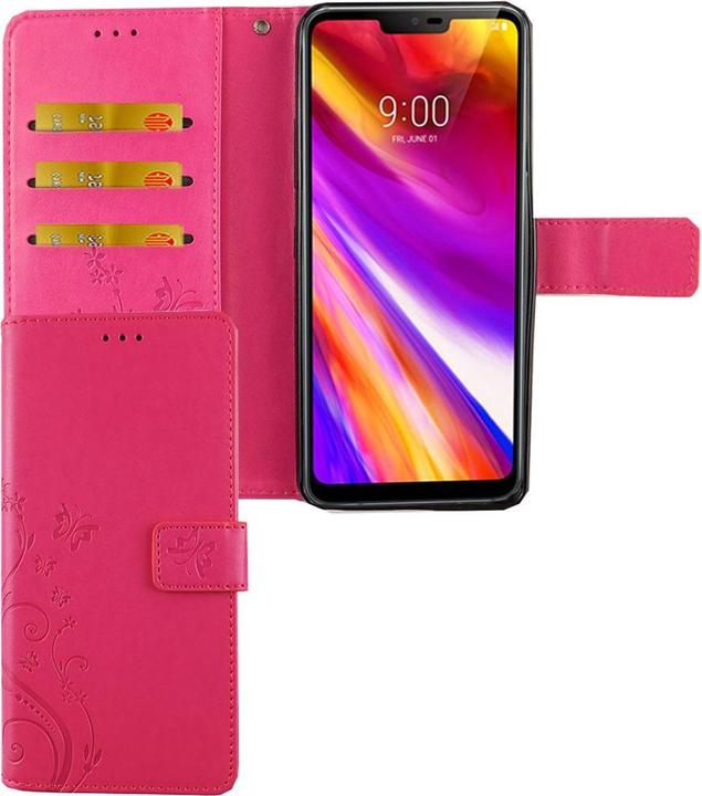Produktbild König Design Hülle Handy Schutz für LG G7 Case Cover Tasche Wallet Etui Handyhülle Bumper Neu (LG G7)
