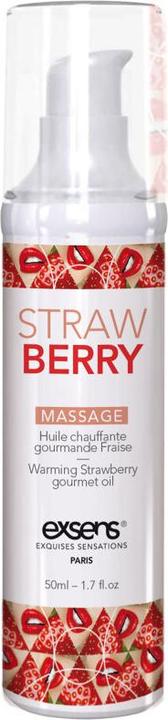 Productafbeelding Exsens Erotische Massageolie Aardbei (50 ml)