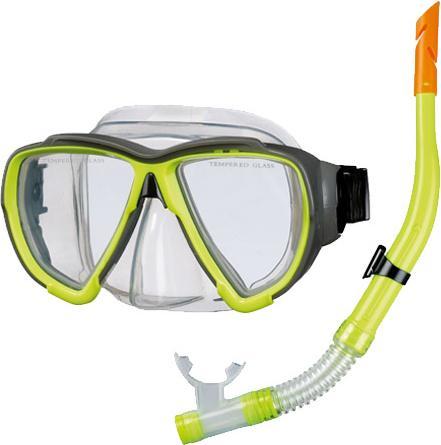Actual product image Beco Diving mask with tube. adult. 99012 2 yellow