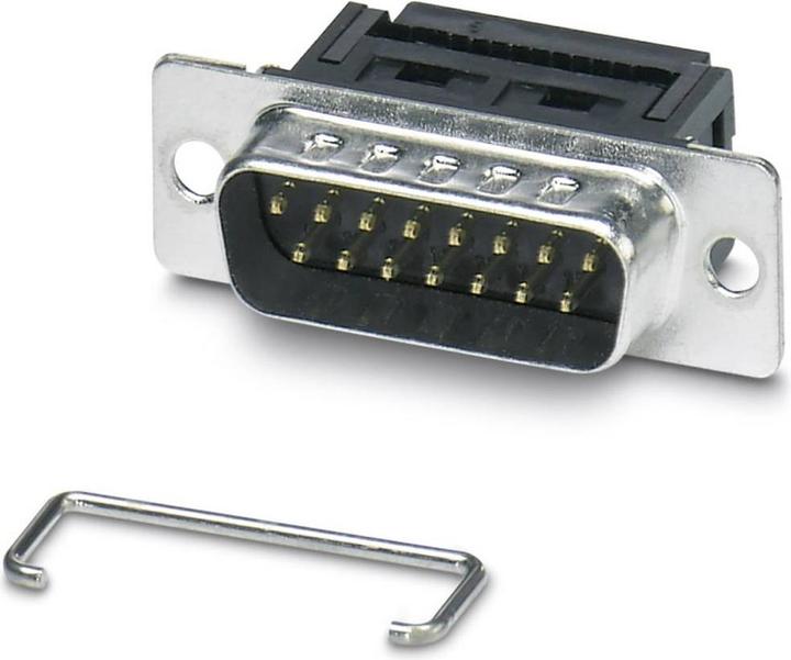 Image du produit Phoenix Contact Connecteur mâle SUB-D 90 ° Nombre de pôles/broches : 15 Borne à découpe VS-15-ST-DSUB-FK 10 pcs.