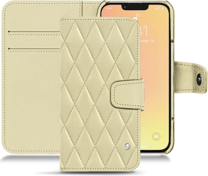 Noreve Lederschutzhülle Wallet (Apple iPhone 13)
