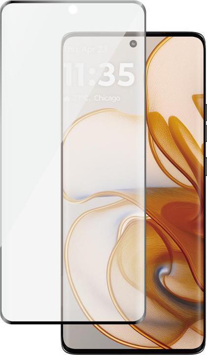 Actual product image PanzerGlass Screen Protector w. Black Frame Motorola edge 50 | Ultra-Wide Fit (1 pcs., Motorola Edge 50)