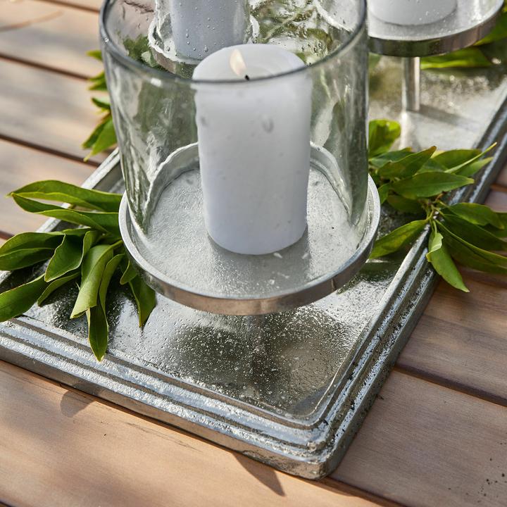 Produktbild Loberon Kerzentablett Devonne silber