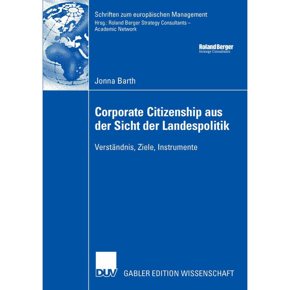 Corporate Citizenship aus der Sicht der Landespolitik, Fachbücher