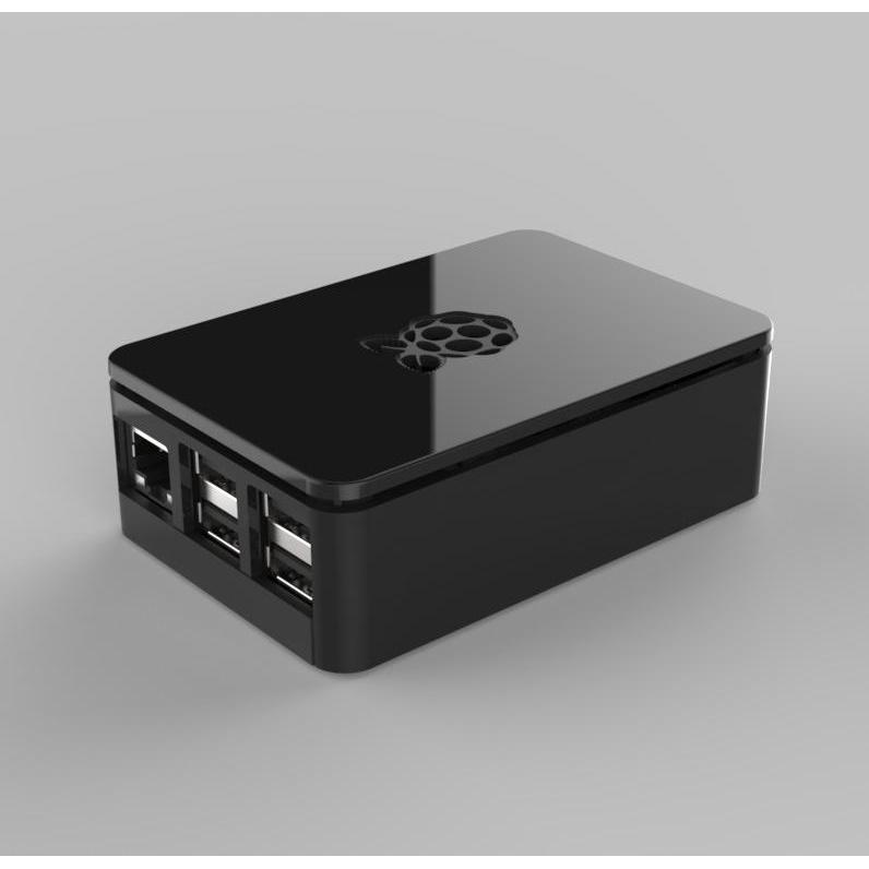 Raspberry Pi Modilar case for 3B, Entwicklungsboard Zubehör, Schwarz