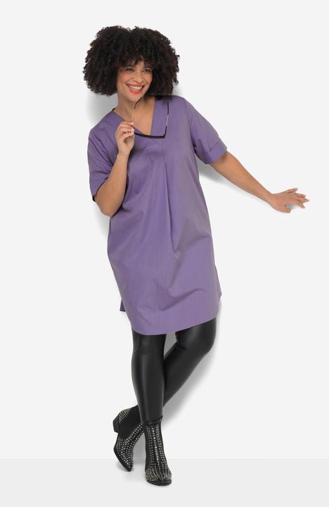 Produktbild Angel of Style Longbluse, Popeline, V-Ausschnitt, Halbarm (54)