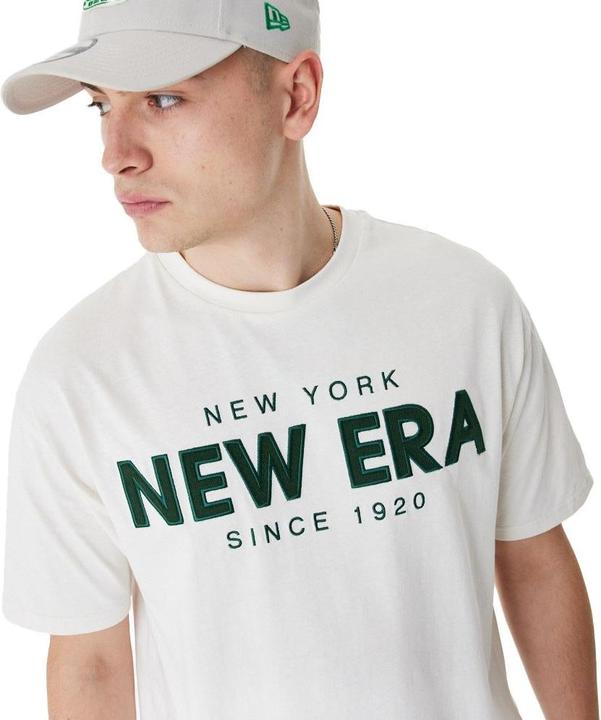 Produktbild New Era Oversized Shirt - BRAND LOGO off white - L (L)