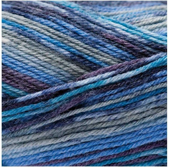 Actual product image Rico Design Wool Bamboo for socks 4-thread, 100 g, Blue (420 m)