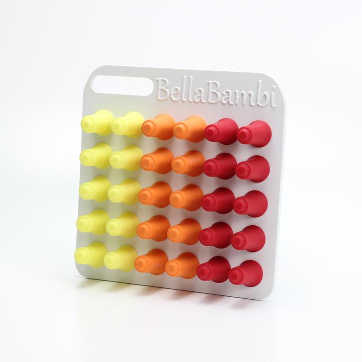 Actual product image BellaBambi mini profi lemon yellow orange ruby red