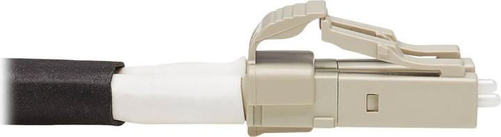 Actual product image Eaton 10Gb Rigid Industrial Duplex Multimode 50/125 OM3 Fiber Patch Cable LC/LC - IP68 Aqu (1 m)