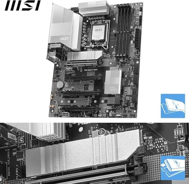 Productafbeelding MSI PRO B860-P WIFI (LGA 1851, Intel B860, ATX)