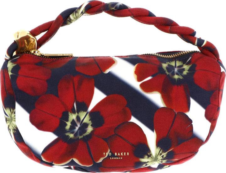 Actual product image Ted Baker Isli Satin Statement Hardware Printed Hobo Ba