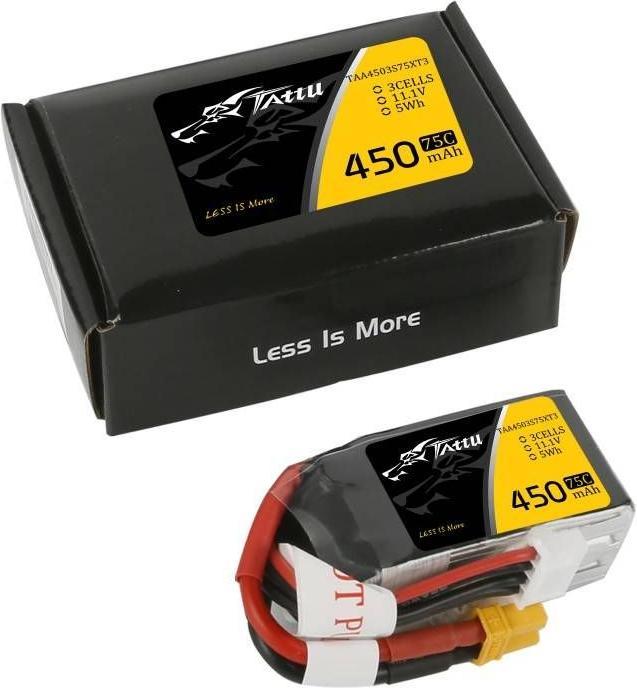 Actual product image Tattu RC Battery LiPo 450 mAh 11.1 V 75C (11.10 V, 450 mAh)