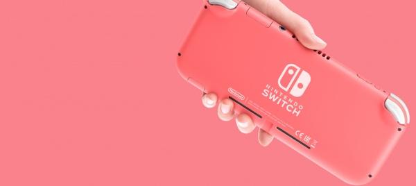 Actual product image Nintendo Switch Lite - Coral