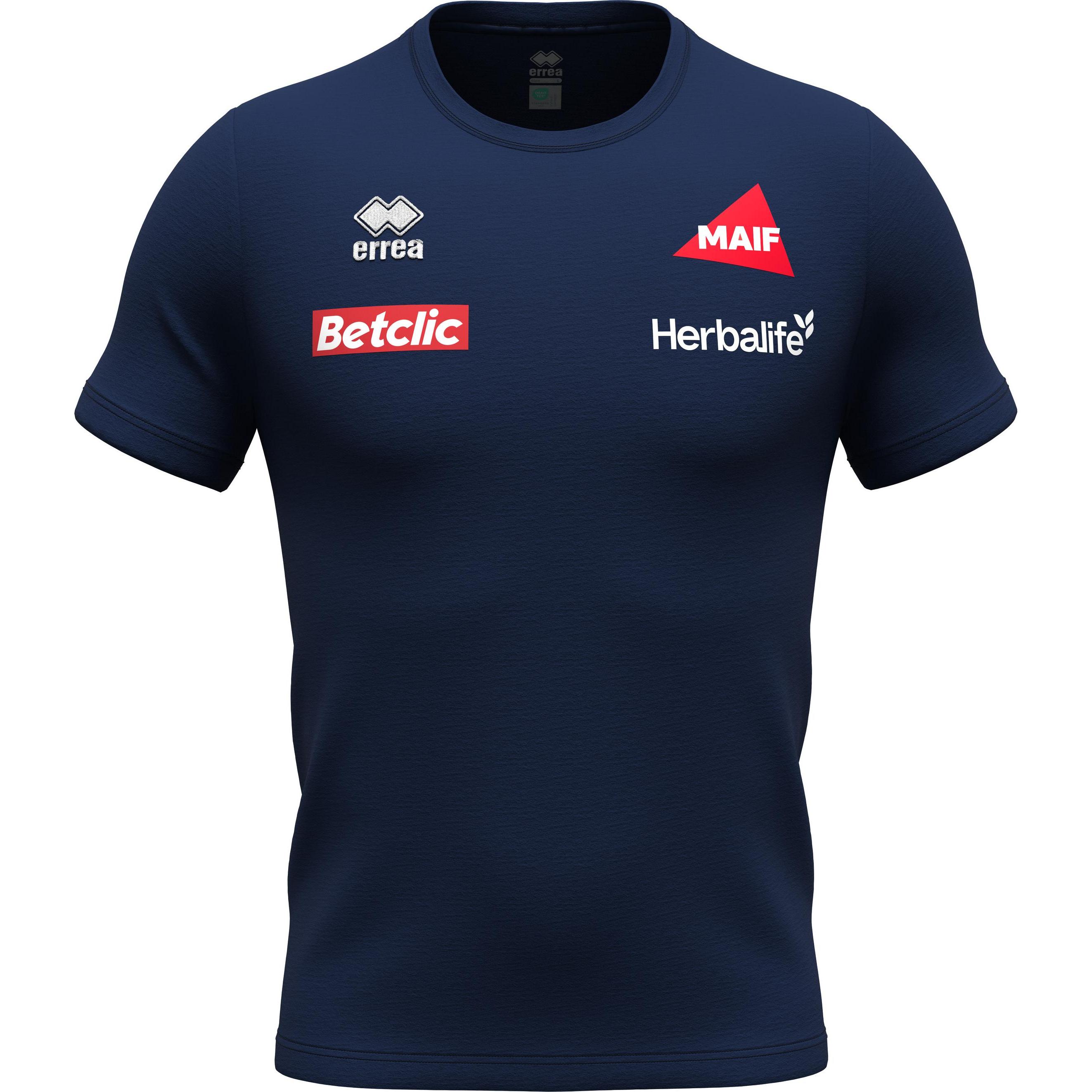 Errea, Herren, Sportshirt, t-hirt france evo 2024/25 (S), Blau, S