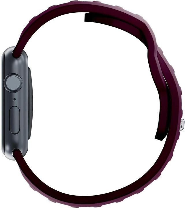 Immagine prodotto 3MK Cinturino in silicone ciemnofioletowy /mulberry dla Apple Watch 38/40/41mm (Acciaio inossidabile, Silicone)