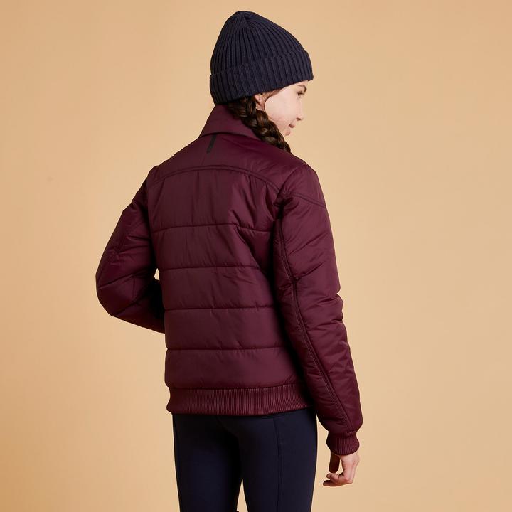 Produktbild Fouganza Winterreitjacke 500 Warm Kinder bordeaux (164)