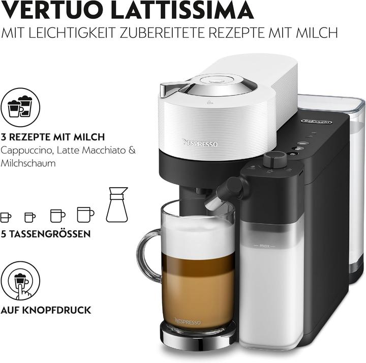 Produktbild De'Longhi Nespresso Vertuo Lattissima (NESPRESSO Vertuo)