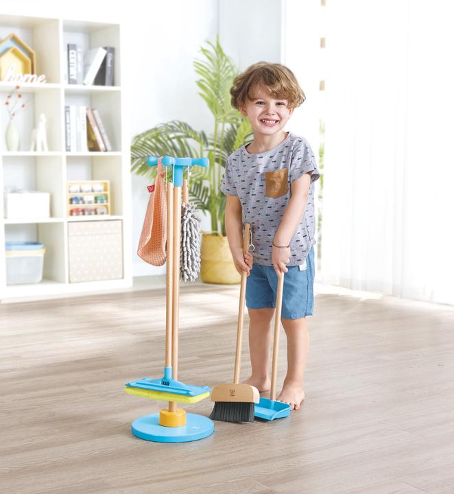 Produktbild Hape Broom + swiffer cleaning stand
