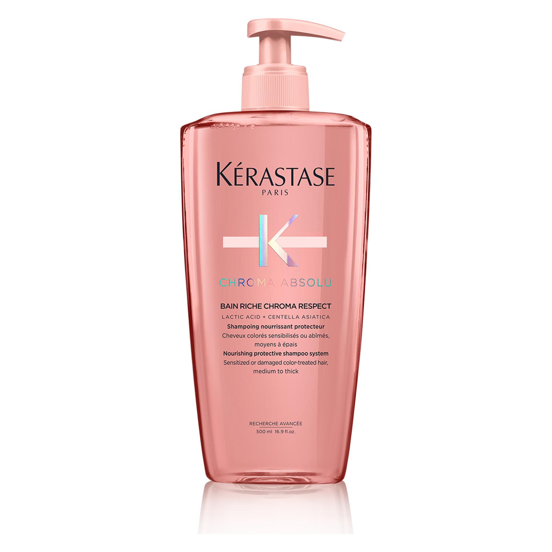 Kérastase, Shampoo + Conditioner, Bain Riche Chroma Respect (500ml) (Vloeibare Shampoo, 500 ml)