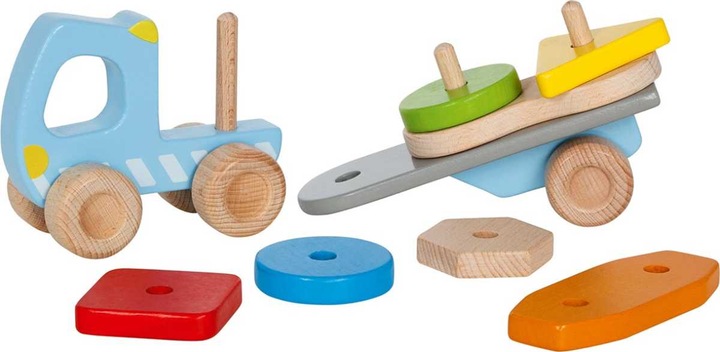 Produktbild Goki Lastwagen mit Anhänger und Stapelfracht
