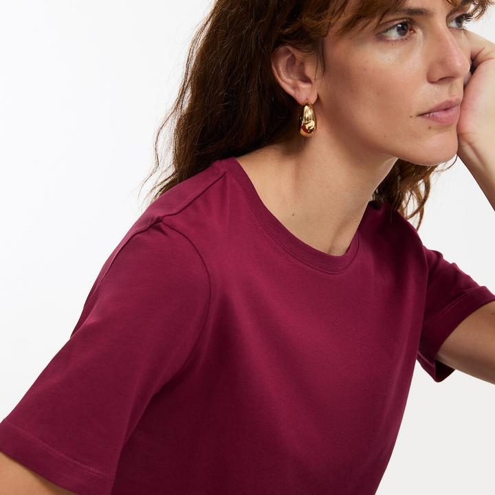 Produktbild La Redoute Collections T-Shirt mit rundem Ausschnitt und kurzen Ärmeln (S)