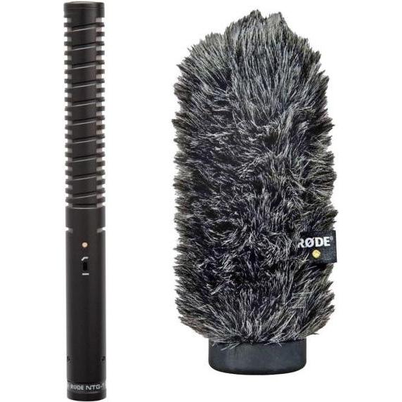 RØDE NTG-1 Richtmikrofon mit WS6 Fell-Windschutz, Mikrofon