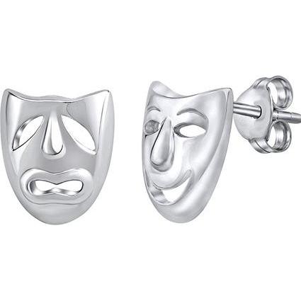 Silvego, Ohrringe, Silver earrings theater masks PRM11187