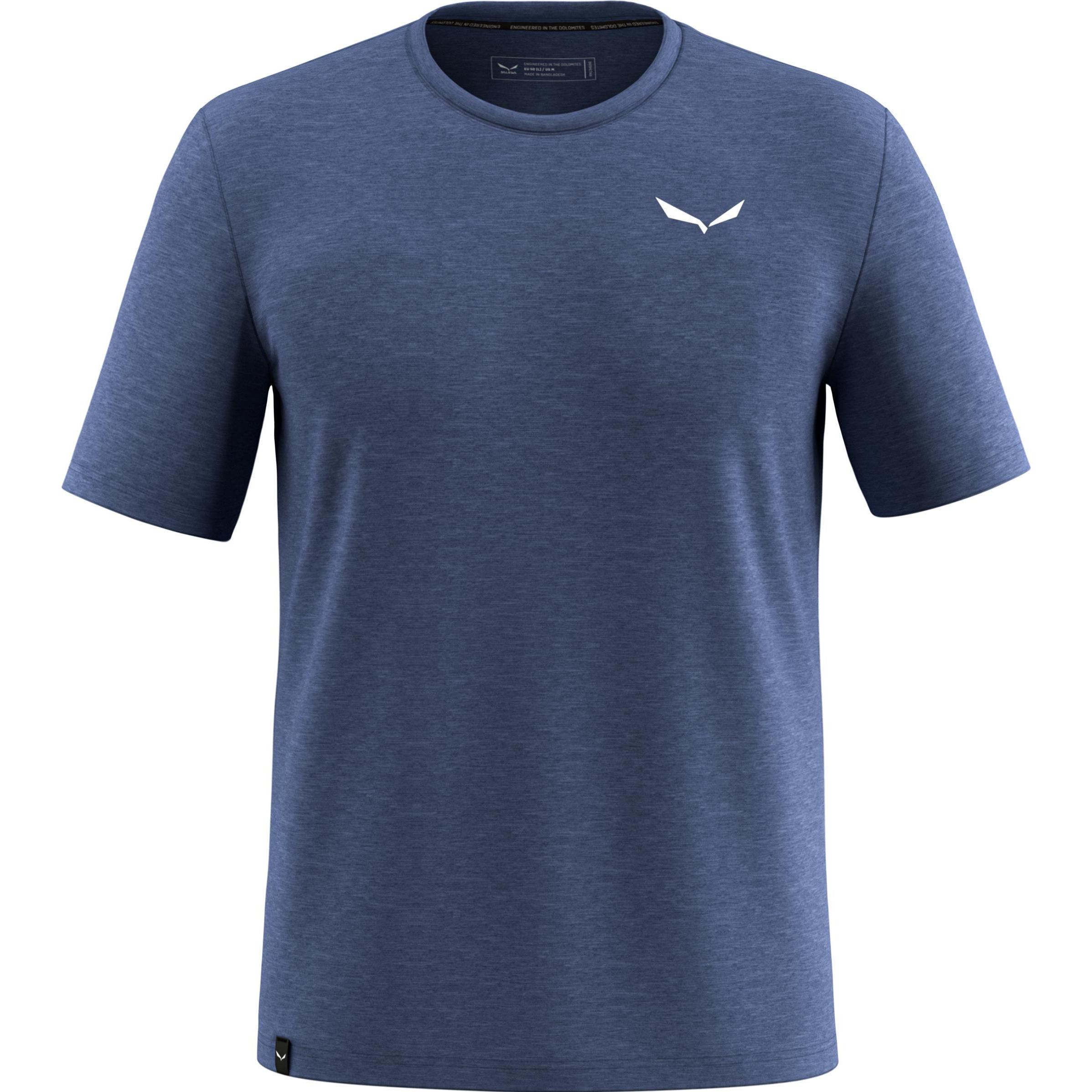 Salewa, Herren, Funktionsshirt, Eagle Minilogo Merino T-Shirt (L), Blau, L