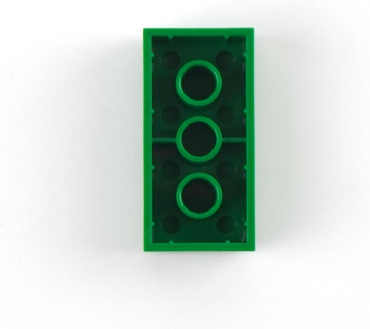 Actual product image LEGO 2x4 bricks green - 100 pieces (3001, LEGO Accessories)