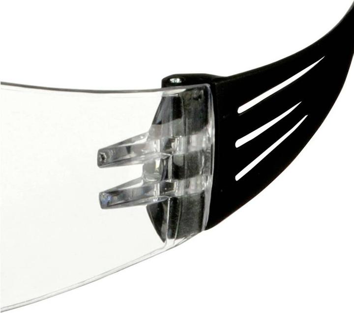 Productafbeelding 3M SecureFit 100 beskyttelsesbrille SF101AF-BLK-EU sort staenger heldere lens 5 stuks