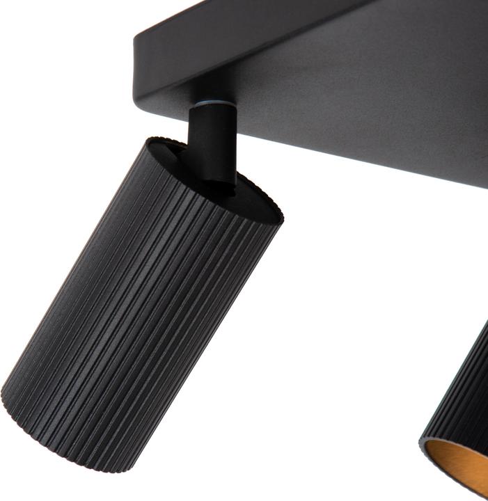 Actual product image Lucide CLUBS - Ceiling spotlight - 4xGU10 - Black 09939/14/30 (GU10)