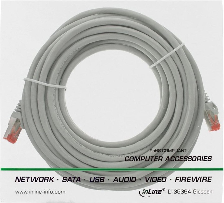 Produktbild InLine Netzwerkkabel (S/FTP, CAT6, 25 m)
