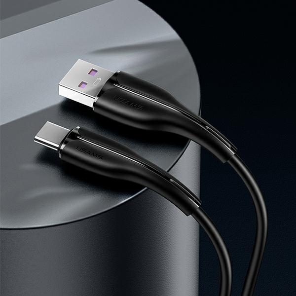 Produktbild Usams Kabel U38 USB-C 5A Fast Charge for OPPO/HUAWEI 1m czarny/black SJ376USB01 (US-SJ376) (1 m, USB 3.0)
