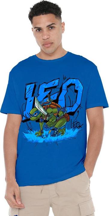 Actual product image Teenage Mutant NT Mens Groundbreaking Leonardo T-Shirt (XXL)