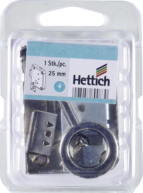 Immagine prodotto Hettich Aufschraubschloss Dornma 25mm, vernickelt