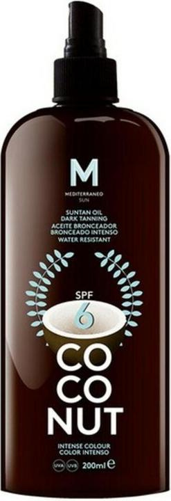 Mediterraneo Sun COCONUT suntan oil dark tanning SPF6 200 ml (Sonnenöl, Bis SPF 10, 200 ml)