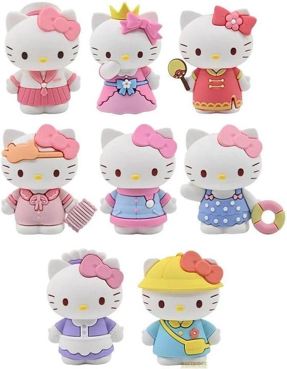 Actual product image Magni Hello Kitty Dress Up Diary figures 7cm