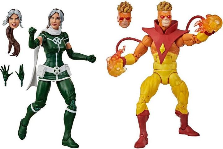 Immagine prodotto Hasbro X-Men Marvel Legends Action Figures Confezione doppia Marvel's Rogue & Marvel's Pyro 15 cm