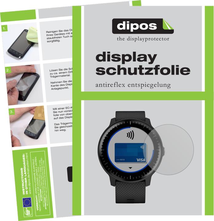 Immagine prodotto Dipos Pellicola Protettiva Antiriflesso (Vivoactive 3 Musica)