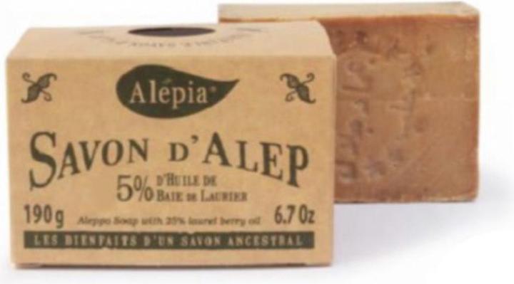 Alepia Aleppo -Seife im Knöchel mit Buchtöl 5 % 190 g - (Seifenlotion)