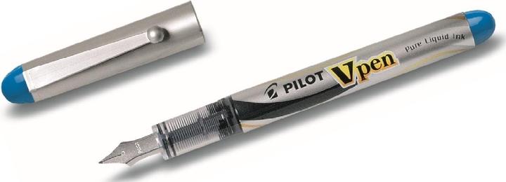 Produktbild Pilot Einweg-Fllhalter V-Pen Silver, hellblau (Hellblau, 1 x)