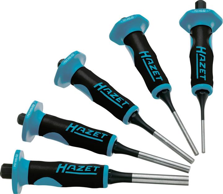 Actual product image HAZET Drift pin set 751HS/5 ∙ 150 mm ∙ Number of tools: 5