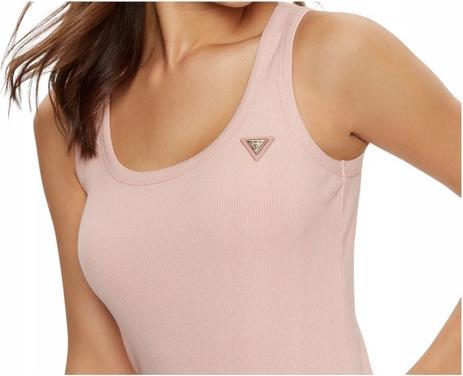 Actual product image Guess Colette Damen Rippen-Tanktop Rosa (S)