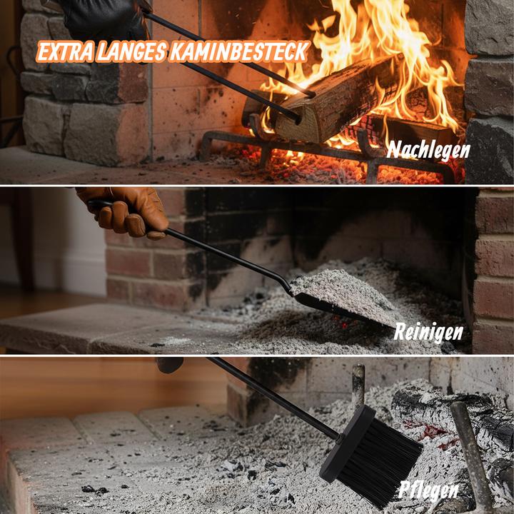 Image du produit Relaxdays Support à bois de cheminée, accessoires